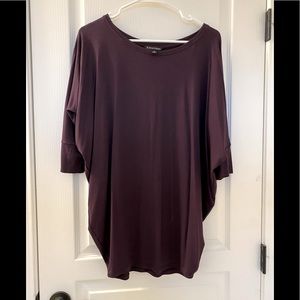 41 Hawthorn Dolman Sleeve deep eggplant top